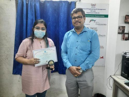 Award from MAKAUT